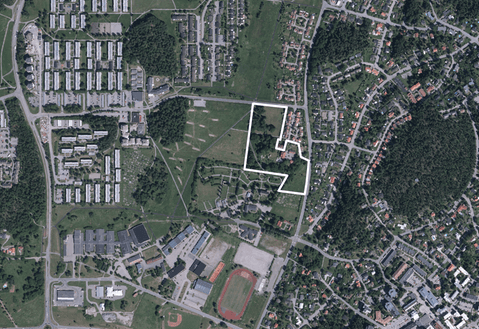 Översiktskarta över detaljplan för Ekhammars Gård